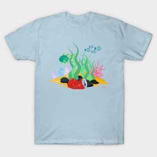 Littering Hurts Us All - Fish Design T-Shirt